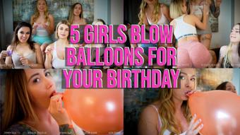 5 Girls Blow Balloons For Your Birthday (Summer Fox)