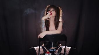 Smoking 100s in Fuck Me Panties Version2 (Dani Lynn)