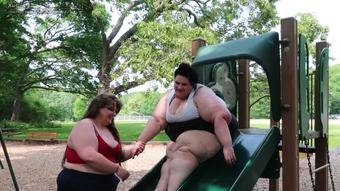 Supersized Fatty Stuck On Slide (Xutjja)