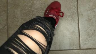 Ginary Taps Her Sneakers Just For You (Ginary)