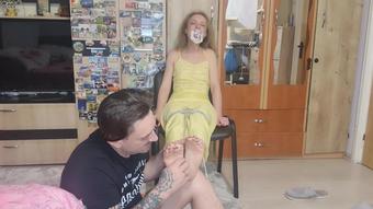 Kinkyporncpl Bondage Feet Sucking Tickle Cum (KinkyPornCpl)
