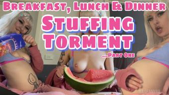 Extreme Belly Stuffing Torment PART 1 (maiden_myra)