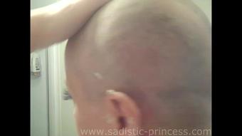 Goddess Lilith Headshaving Pt 2 Razor Shaving Cream (Goddess Lilith)