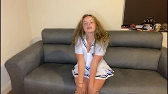Naughty School Girl Home Alone Cums Hard (Tiffanybabe01)