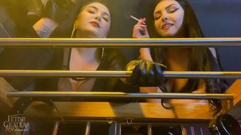 Double human ashtray and Spittoon POV - July 25, 2022 (fchdommes)