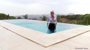 HOT Secretary Takes A Swim 4K - October 18, 2015 (Danielle Maye XXX)