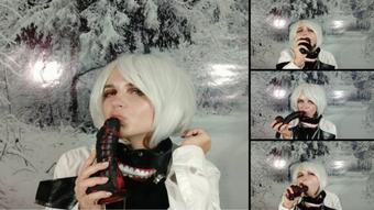 Tokyo Ghoul - Dildo Suck and Blow - Jul 26, 2020 (Lil cosplay slut)