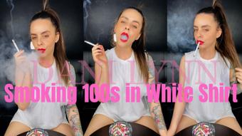 Smoking 100s in White Shirt (Dani Lynn)