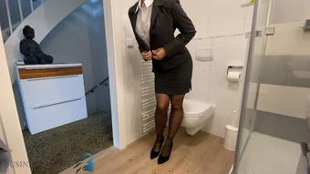 Business Bitch Business Bitch Stuffing Panty In Pussy (Business Bitch)