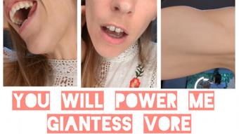 You Will Power Me Giantess Vore - August 13, 2023 (The3kins)