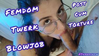 FEMDOM TWERK BLOWJOB POST CUM T0R TURE (Alfxnow)