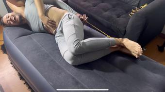 Hot Latino gets tickle while he is being jerked off - June 26, 2023 (Colombianbigass)