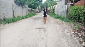 Cummybaby27 Walking In Street Wearing Gloves (Cummybaby27)