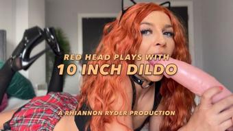 Red Head , Huge Dildo and Dirty Talk (RhiannonRyder1995)