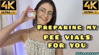 PREPARING MY PEE VIALS FOR YOU (Shanaxnow)