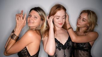 Lesbian dance with Jia Lissa and Kelly Collins (Gina Gerson Real)