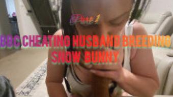 Part 1- BBC CHEATING HUSBAND BREEDING SNOW BUNNY (MissJackieDee)