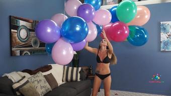 Madison Pops Step-Sister's Balloons (Custom Fetish)
