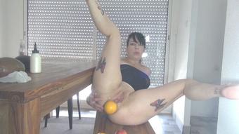 Adeline Lafouine Fruit And Milk In The Ass (Adeline Lafouine)