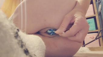 PUSSY POP SUPER MESSY FUCKING WITH THONG STUFFING (Stormi Winters)