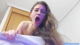 CUCK UNDER MY BED POV WHILE I'M FUCKING FACIAL CUMSHOT SEX (Alfxnow)