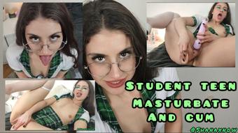 EYELASH FETISH SCHOOLGIRL MASTURBATE (Shanaxnow)