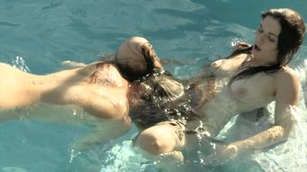 Anastasia & Kitty Sexy Swimming Lesbians (Ginary)