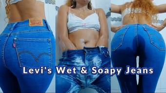 LEVIS WET AND SOAPI JEANS (lissadollhot)