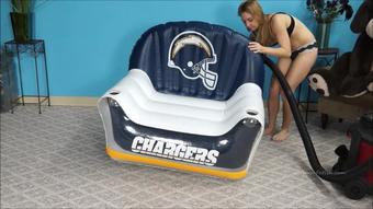 Julie+Kim Sit Pop an Inflatable Chair (Custom Fetish)