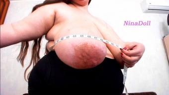 measure huge boobs enjoy BBW MILF ass (NinaDoll)