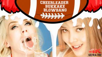 4K Cheerleader Bukkake w/ Virtual Geisha - July 12, 2018 (Roxy Cox)