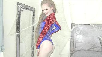 Redheaded Spider babe strips for you - October 18, 2018 (Heather Carolin)