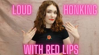 LOUD NOSE HONKING WITH RED LIPS - February 18, 2022 (WetSchoolGirl)