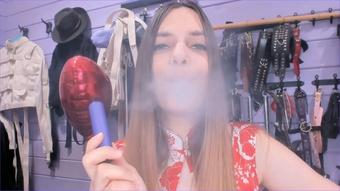 Smoking in the face and humiliate (MistressPriest)