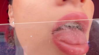 School Girl Licking Glass - Dec 11, 2021 (Isabella Cruz)
