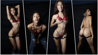 striptease with latin music (Cloe stone Scott)