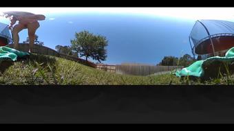 VR360* Giantess Stefania Finds U In Yard (Ginary)