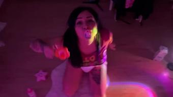Diaper Fun With Bottle Of Milk (Xena Highvoltage)