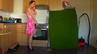 BANANA Peel Peril Slip (Goddess Vanessa)