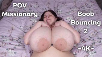 POV Missionary Boob Bouncing 2 4K (Sarah Rae)