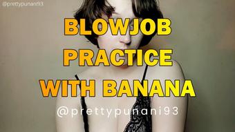 Blowjob Practice with Banana (Lizzymaestro)