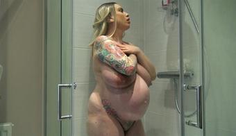 Lily Madison 9 Months Pregnant Shower (LILY BIG BOOBS)