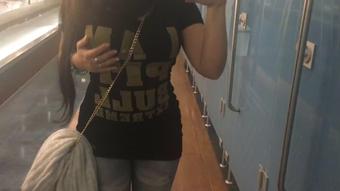 Masturbating in a store dressing cabin - February 04, 2018 (Emanuelly Raquel)