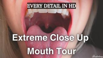EXTREME Close Up Mouth Tour HD (boudoirbunny)