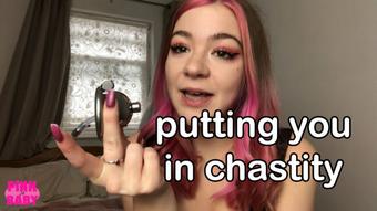 putting you in chastity (pinkbaby24)