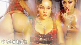 Thick & Curvy Punk Babe Oil Strip Tease (MissGothBooty)