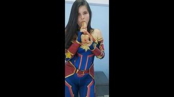 Captain Tatiana with a big dildo - November 17, 2020 (Tatits)