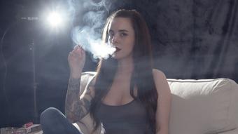 Smoking VS120s in Jeans and Tank Top (Dani Lynn)