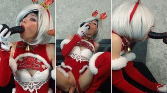 Christmas for 2B - Sponsored video - May 16, 2023 (Lil cosplay slut)