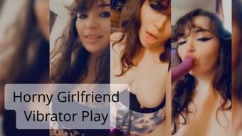 Horny Gf Rides Vibrator (Lexxiblakk)